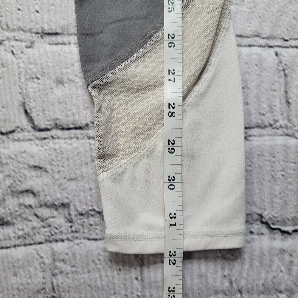 Athleta Colorblock Salutation Tight 7/8 Leggings Mid-Rise Gray Size S - Picture 13 of 15